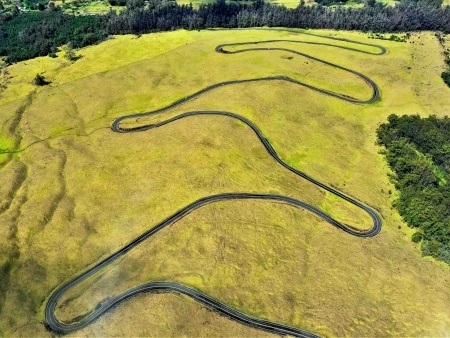 Aerial Helicopter Crater Road Haleakala Maui