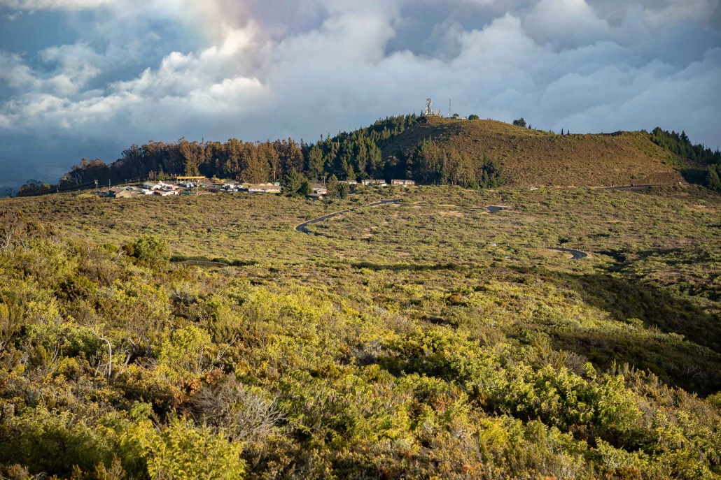 Haleakala National Park Headquarters Scenic View Rainbow Maui