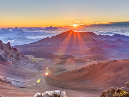 Maui Volcano Sunrise View Header