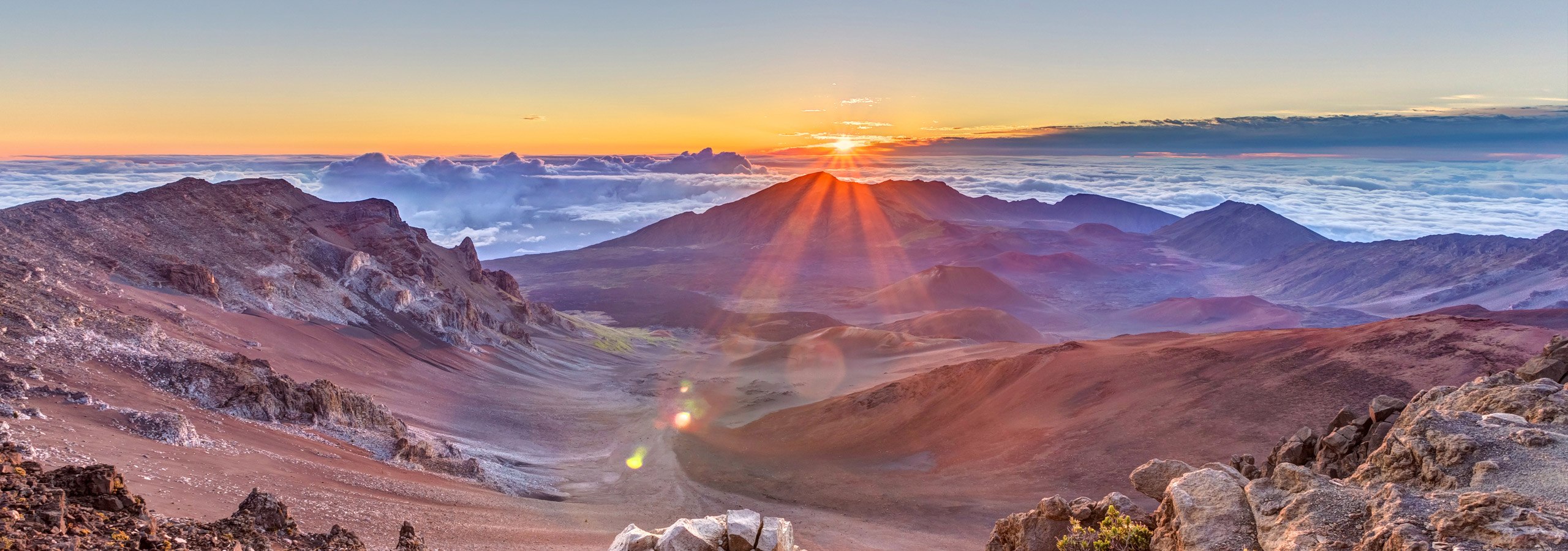 Maui Volcano Sunrise View Header