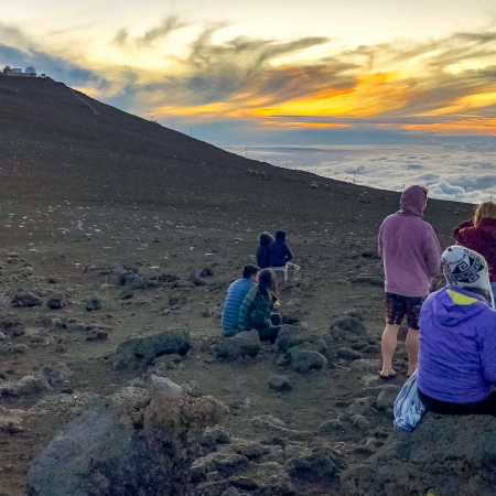 sunset haleakala visitors and telescopes maui product images