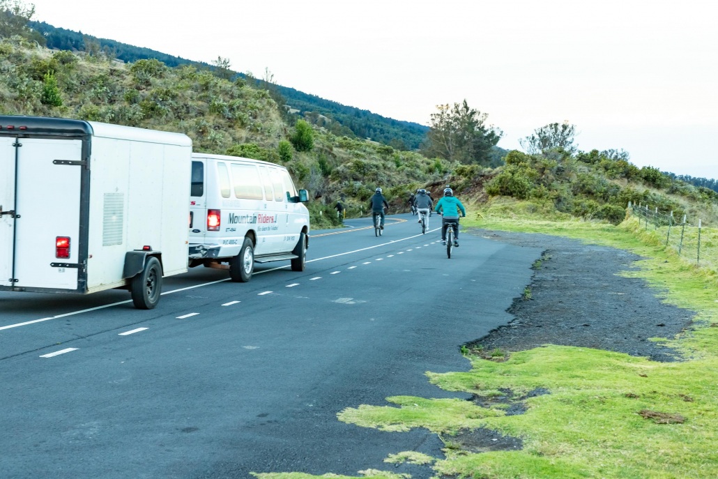 Haleakala Downhill Bikes on Crater Road Maui