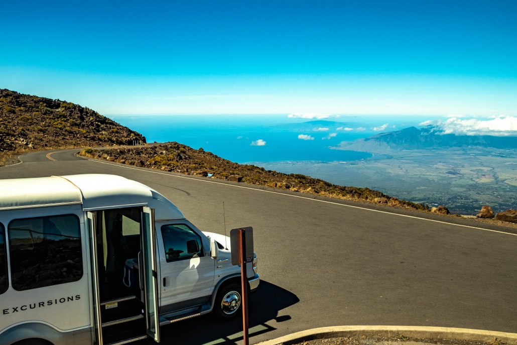 Haleakala Overlook and Tour Van Maui