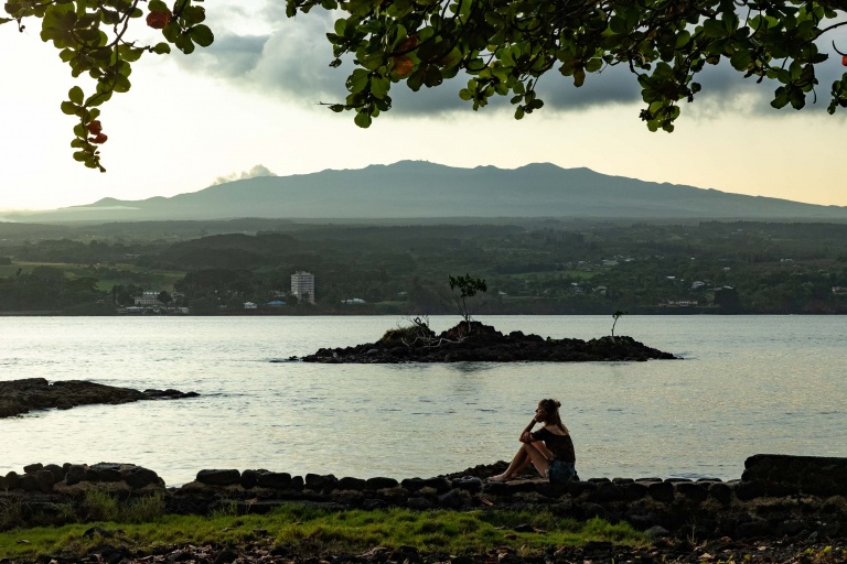 Hilo Bay Woman Thinking