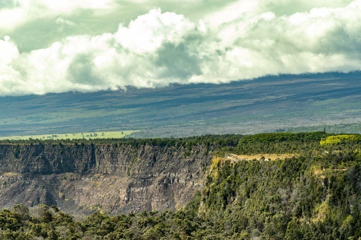 Kilauea Crater Ridge Line