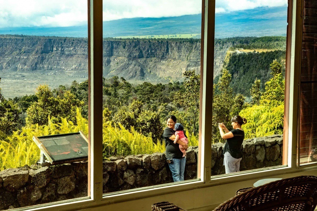 Volcano House View of Kilauea Guests