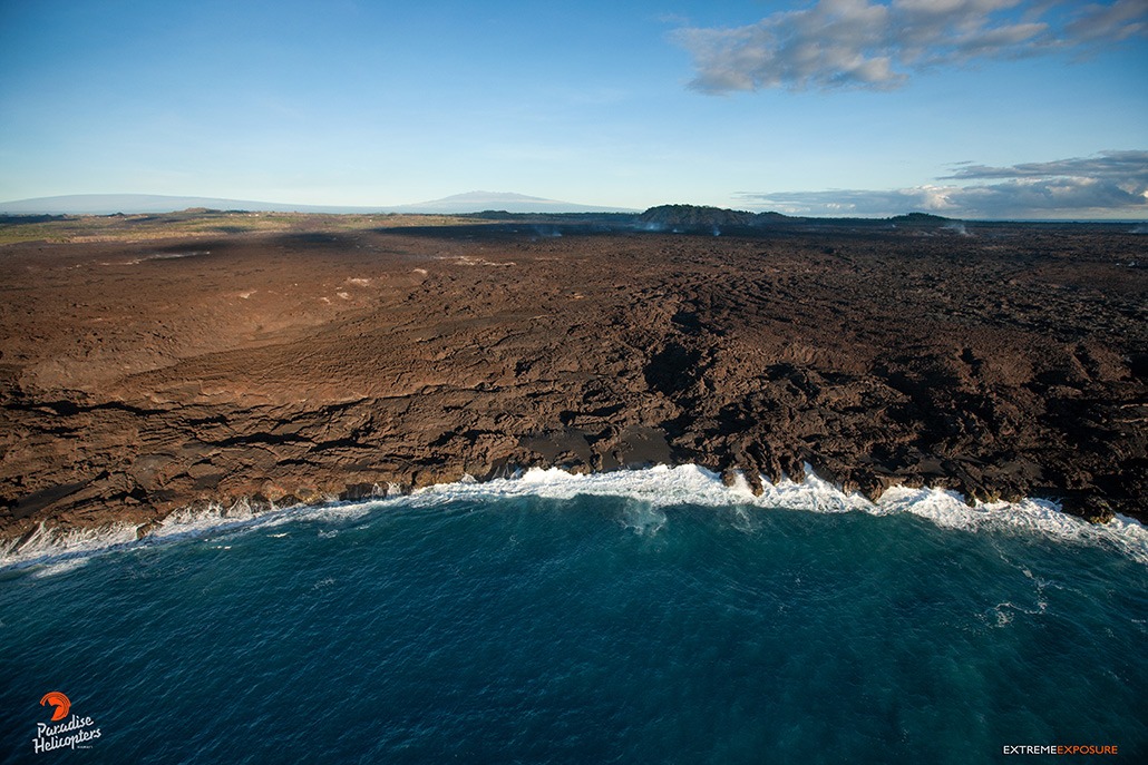 Coastal View of Kilauea From a Helicopter