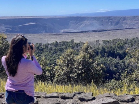 wasabi tours person volcano photo