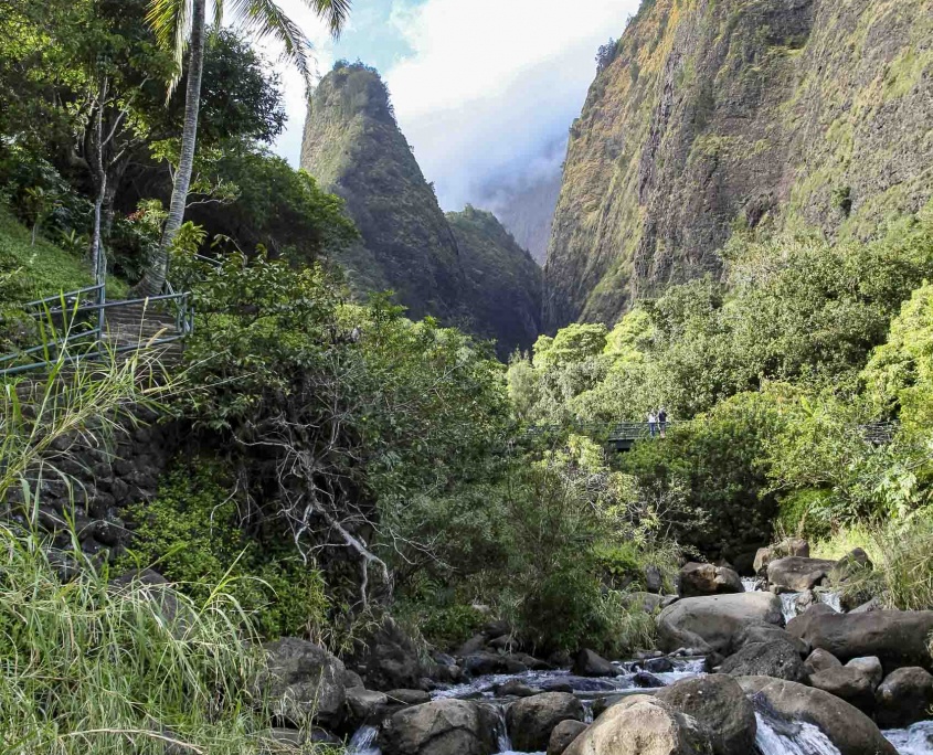 This calm stream can become a torrent of floodwaters during rain storms