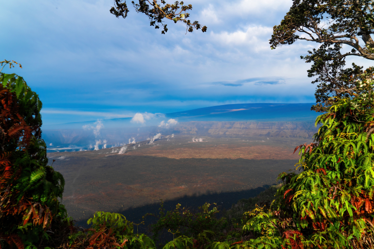 Steaming Kilauea from a distance