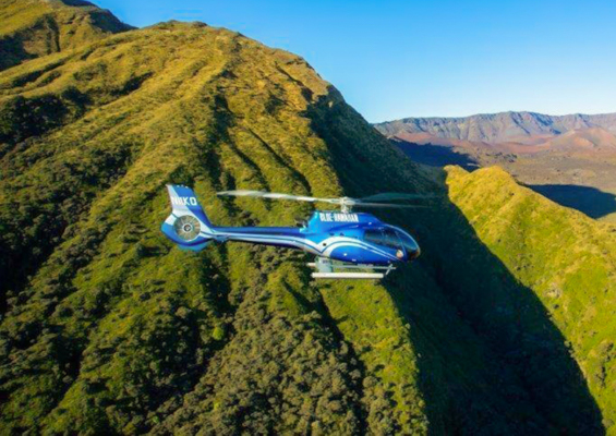 blue hawaiian helicopters haleakala and hana daylight slider