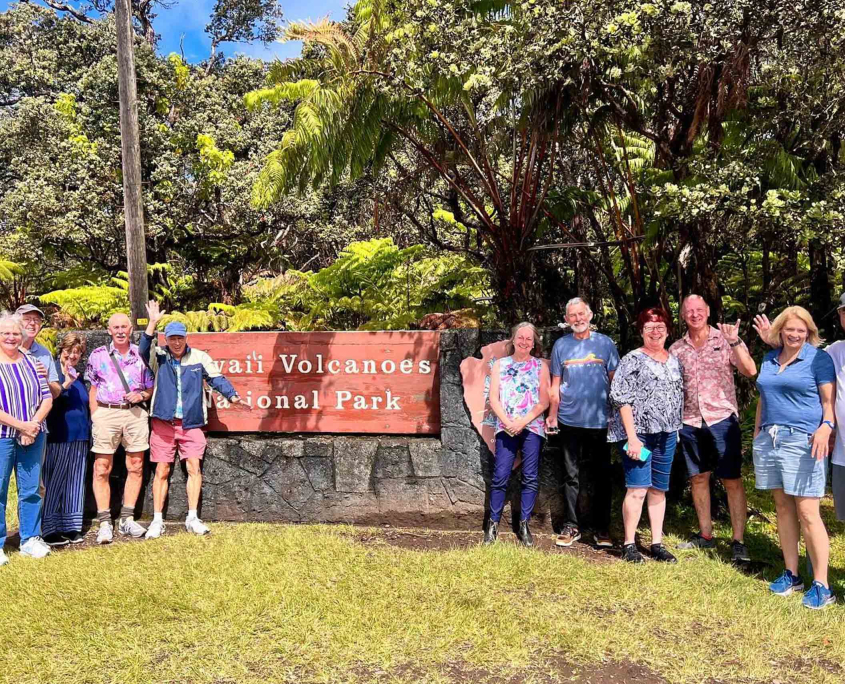 kailanitourshawaii big island grand circle experience volcanoes national park sign