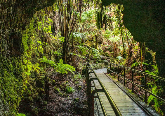 lava tube inside entrance 