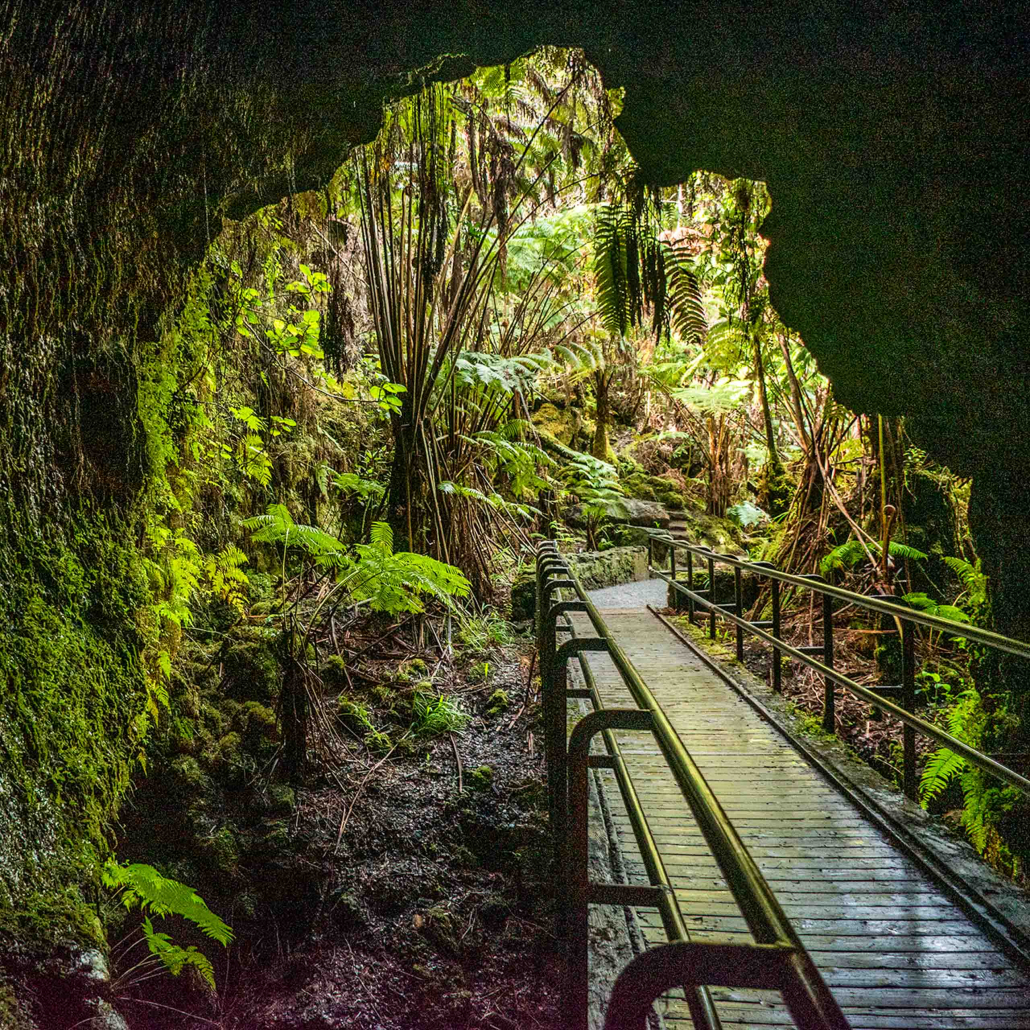 lava tube inside entrance