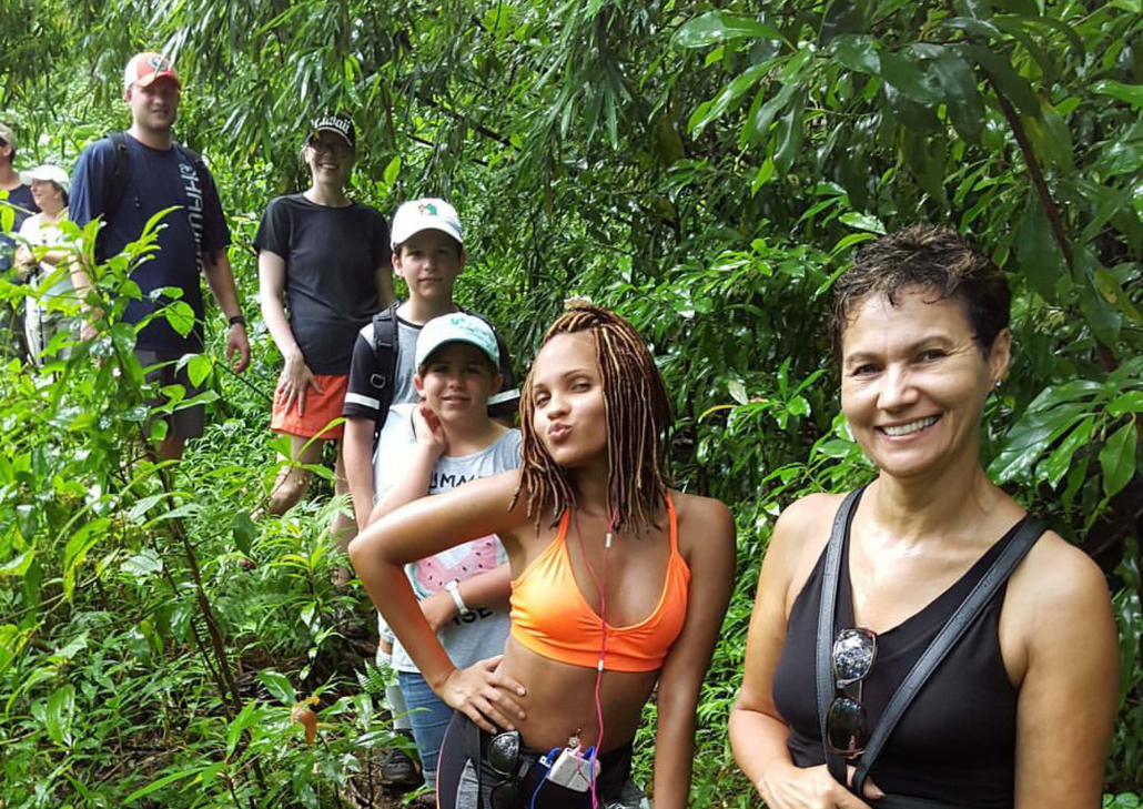 bikehawaii rainforest volcano hike group