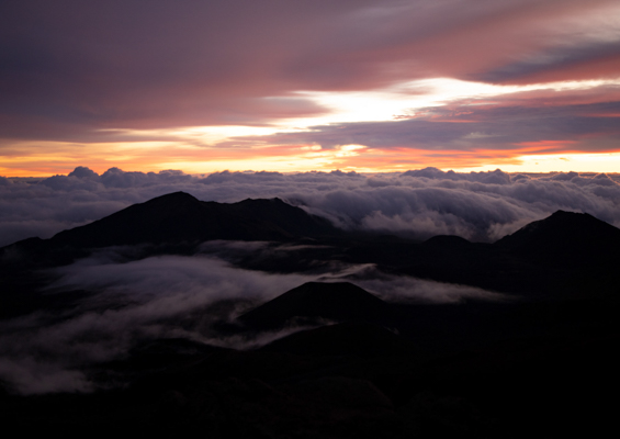 fabulous views of sunrise at haleakala haleakala national park maui