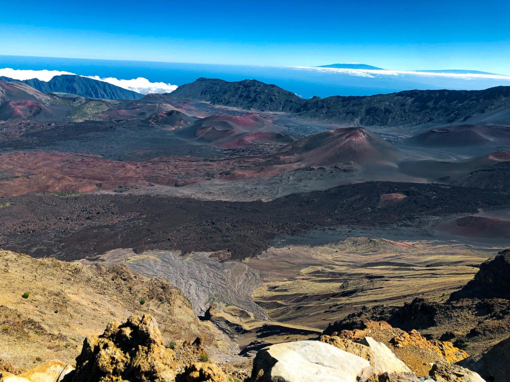 haleakala volcanic crater maui island hawaii