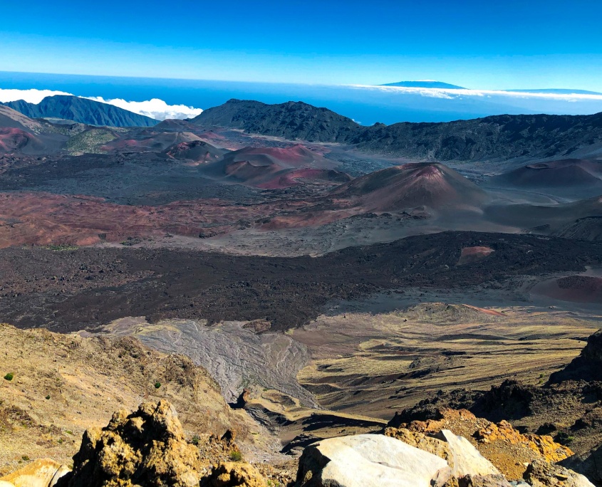 haleakala volcanic crater maui island hawaii