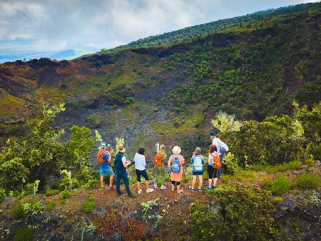 hawaii forest hidden craters hike hidden crater slide