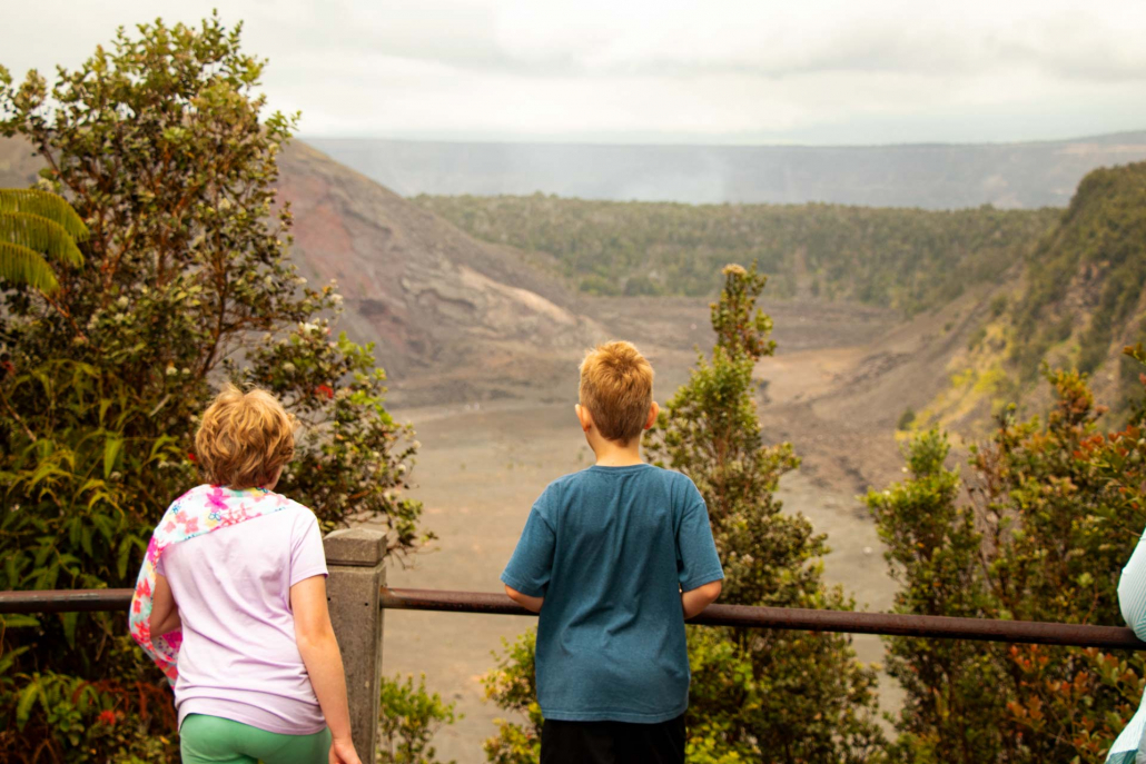 hike through the lava fields of different eruption and volcanoes big island