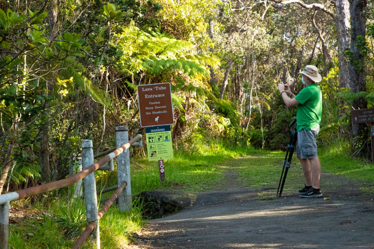 thurston lava tube located at kilauea crater in hawaii volcanoes national park big island