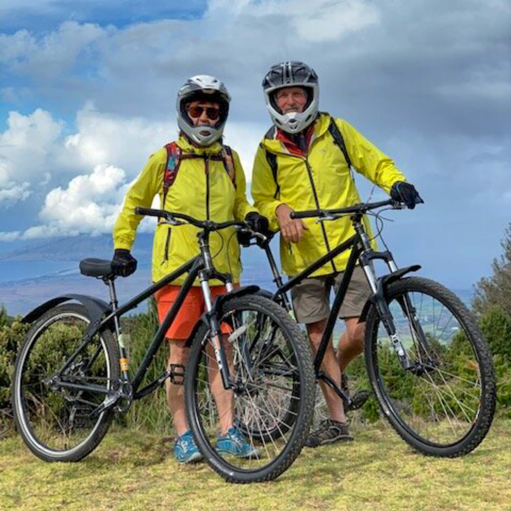 mountainriders guest photo haleakala self guided bike tour couple