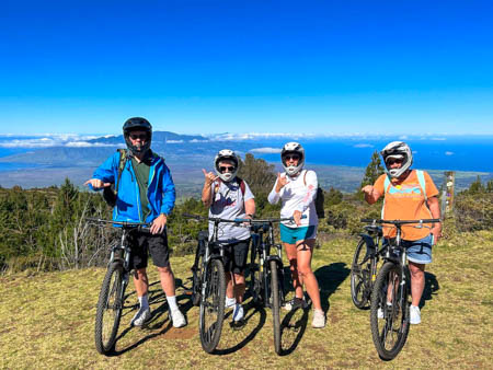 mountainriders guest photo haleakala self guided bike tour family