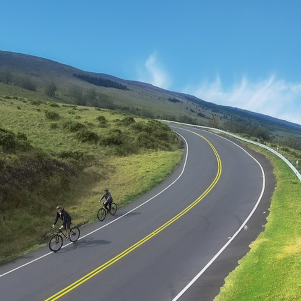 mountainriders haleakala self guided bike tour downhill alone