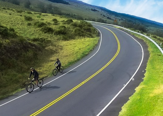 mountainriders haleakala self guided bike tour downhill alone slider