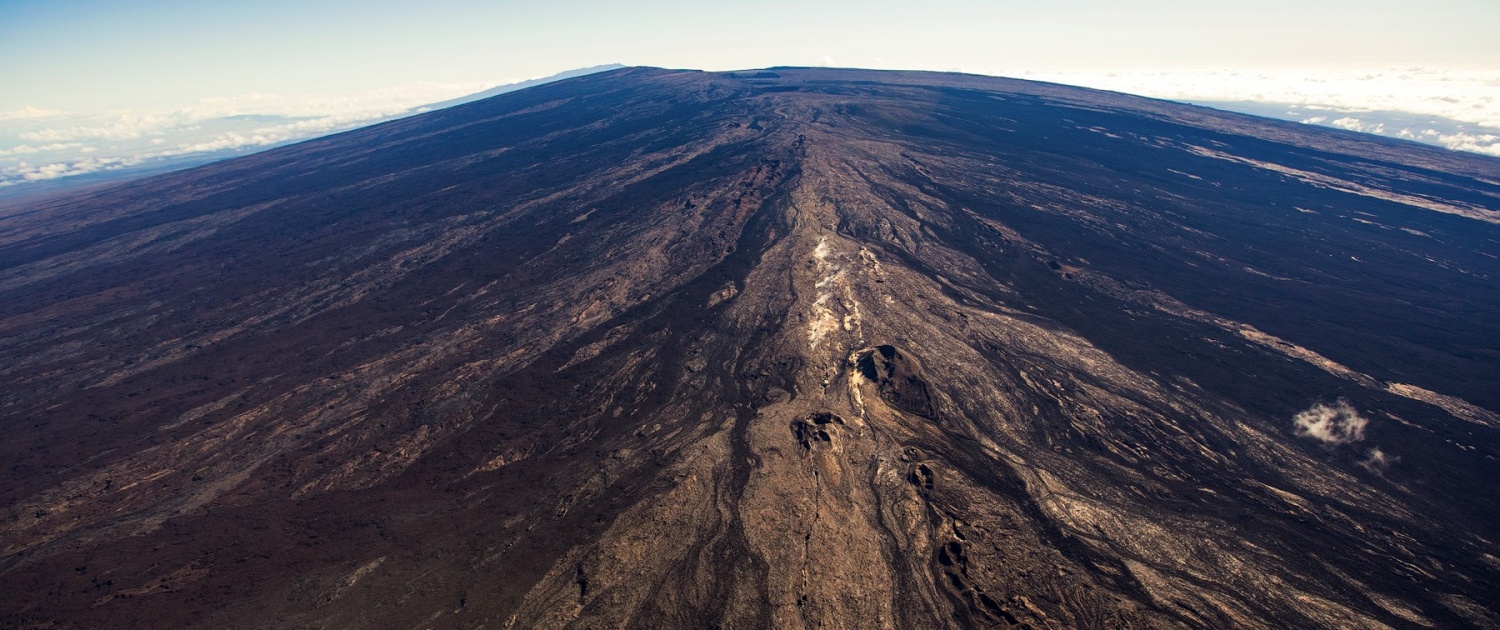 mauna loa overflight a sulfur bank at the  feet elevation