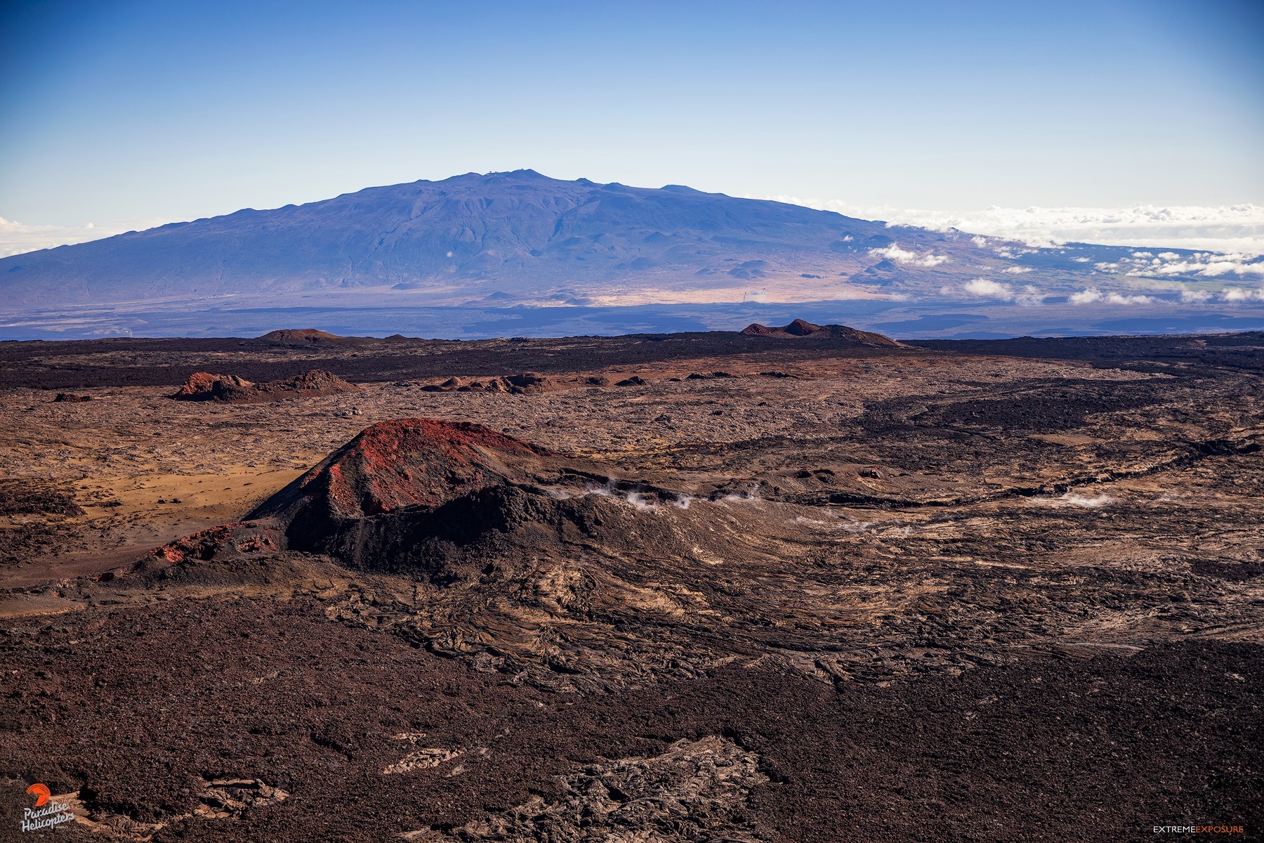 the  eruption mauna loa overflight paradise helicopters big island july