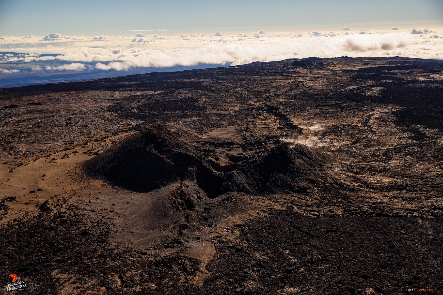 the  eruption mauna loa overflight paradise helicopters big island wednesday july