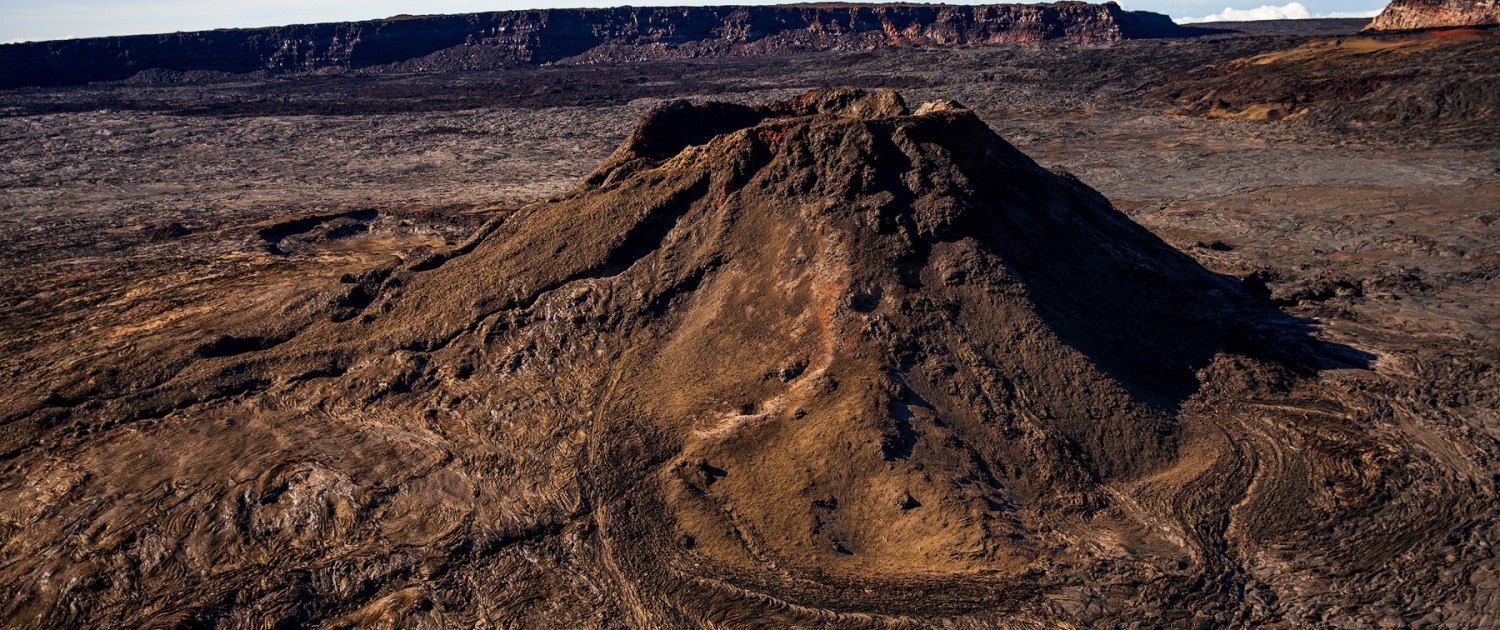 view of the vent on the calderas floor