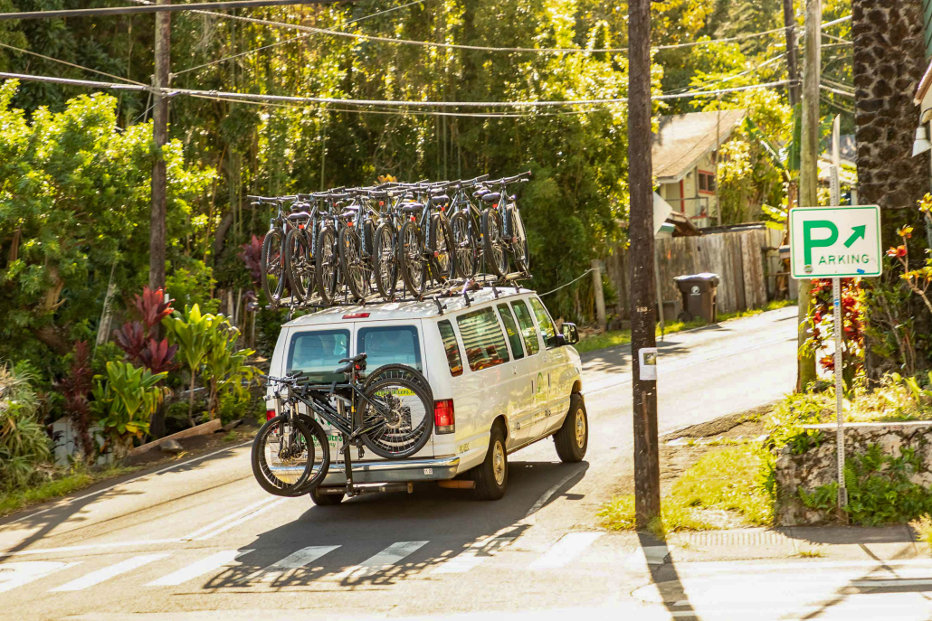 Biking Maui Tour Van Makawao