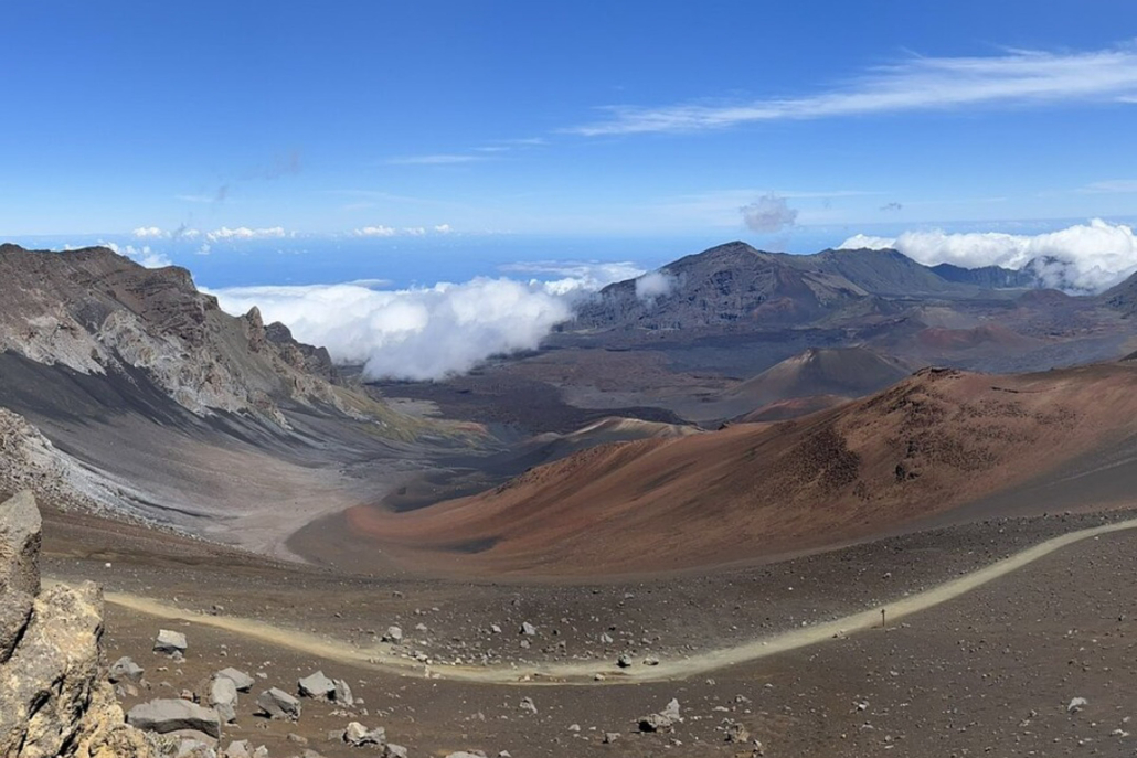 humbletours hike haleakala national park overview from top