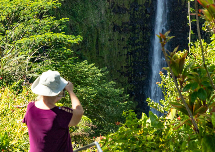 big island top attractions akaka falls visitor slide